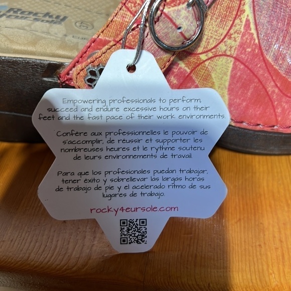 Rocky 4erisole leather multicolored slip on buckled clogs. Size 37. NWT. - Picture 6 of 6